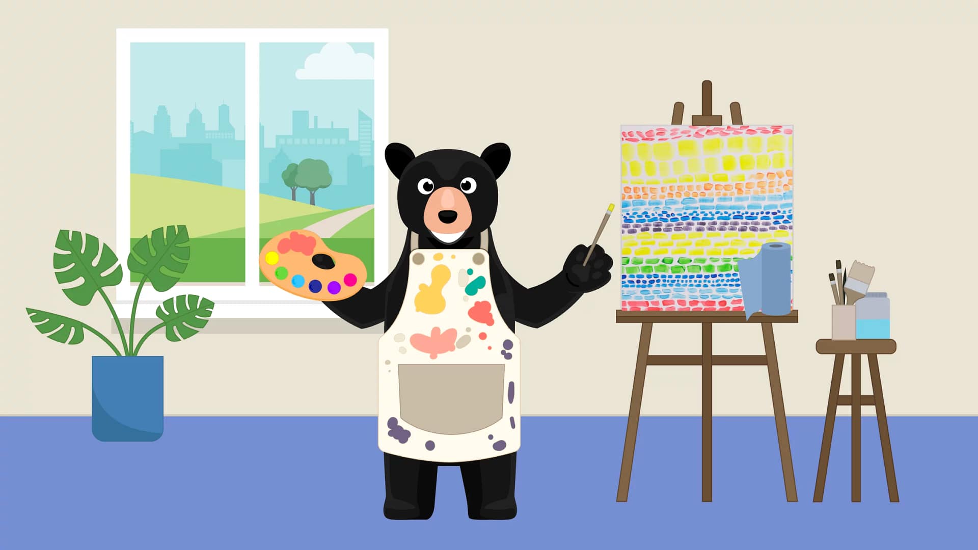 Painting: Learning about paint and brush control