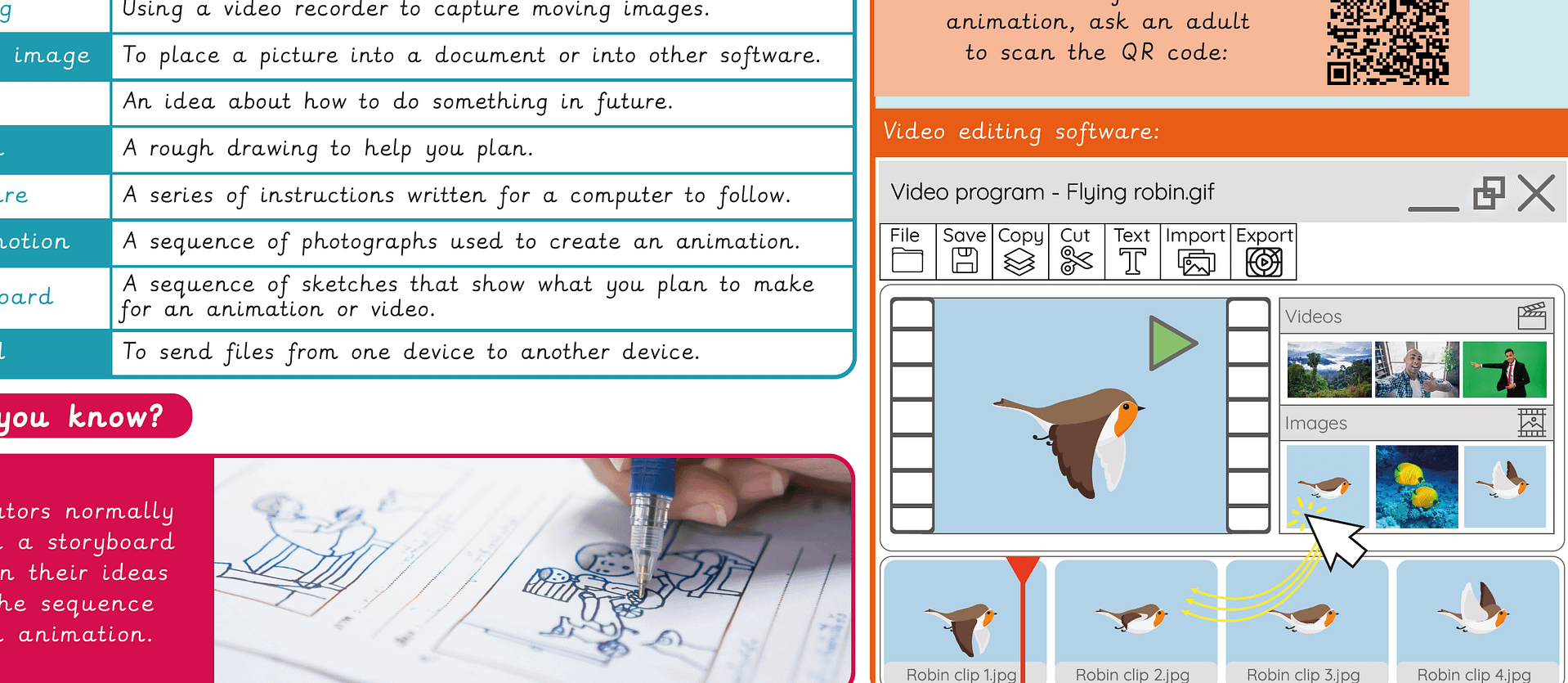 Knowledge organiser: Computing – Y2 Stop motion