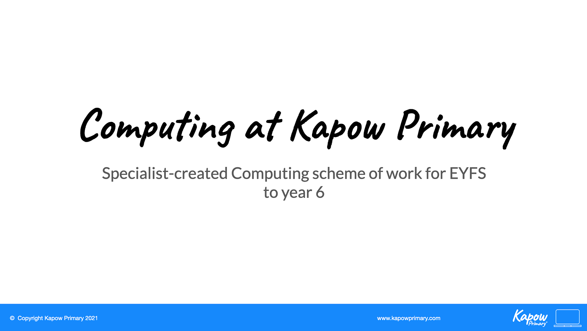 Slides Overview Of Kapow Primarys Computing Scheme Kapow Primary