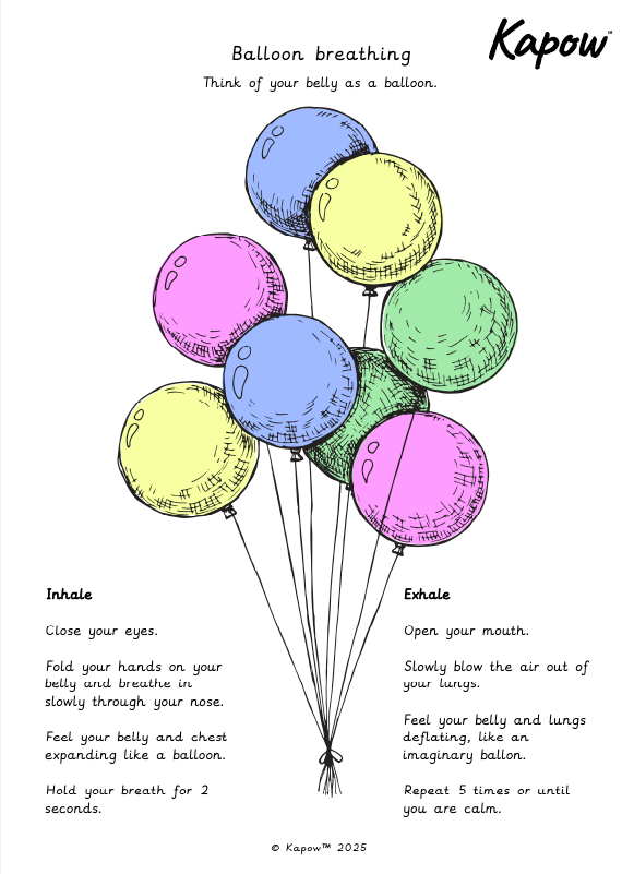 Wellbeing Resource: Balloon breathing