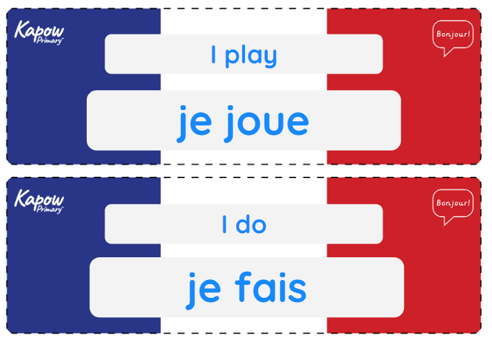 Vocabulary display: French sports and the Olympics