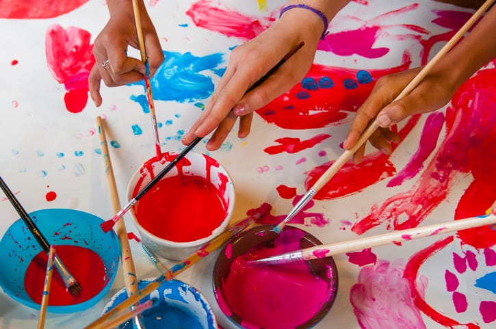 Painting and mixed media: Colour splash