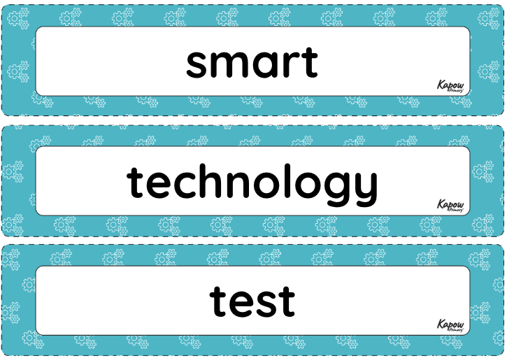 Vocabulary display – D&T Y3: Wearable technology