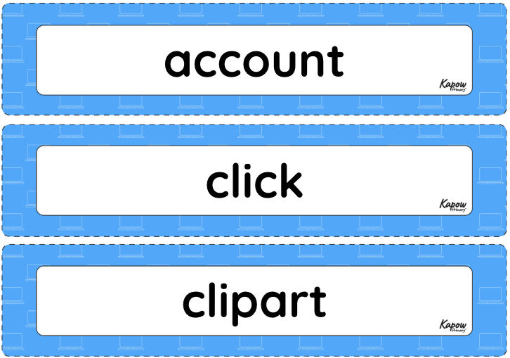 Vocabulary display: Improving mouse skills