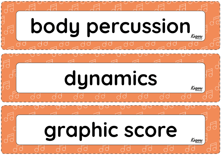 Vocabulary display: Vocal and body sounds (Theme: By the sea)