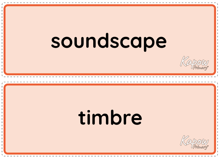 Vocabulary display: Dynamics, timbre, tempo and motifs