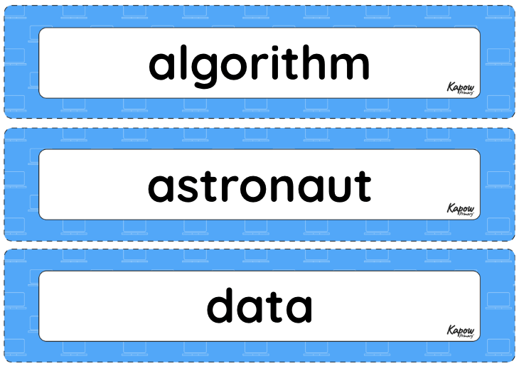 Vocabulary display: Data handling: International Space Station