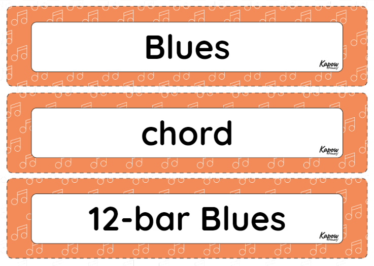 Key Vocabulary: Blues