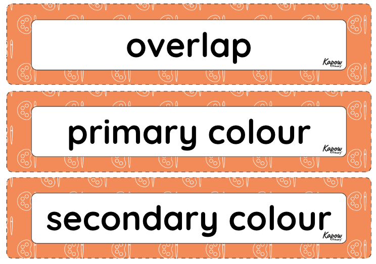 Vocabulary display: Life in colour