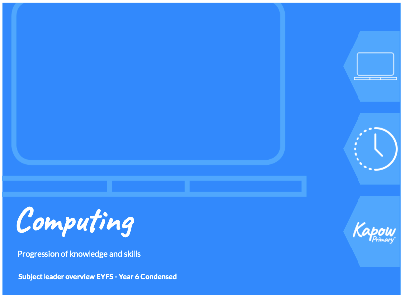 Computing: Progression of skills and knowledge – Condensed