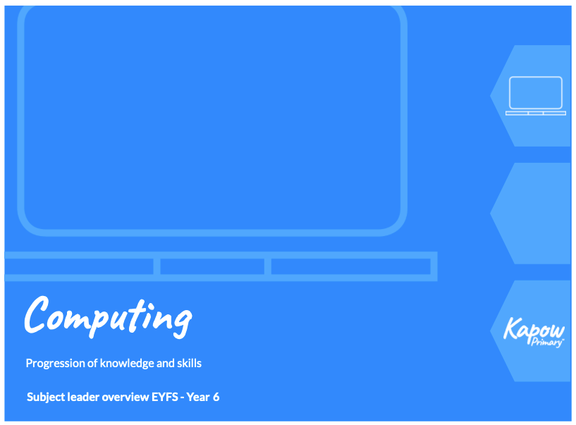 Computing: Progression of skills and knowledge