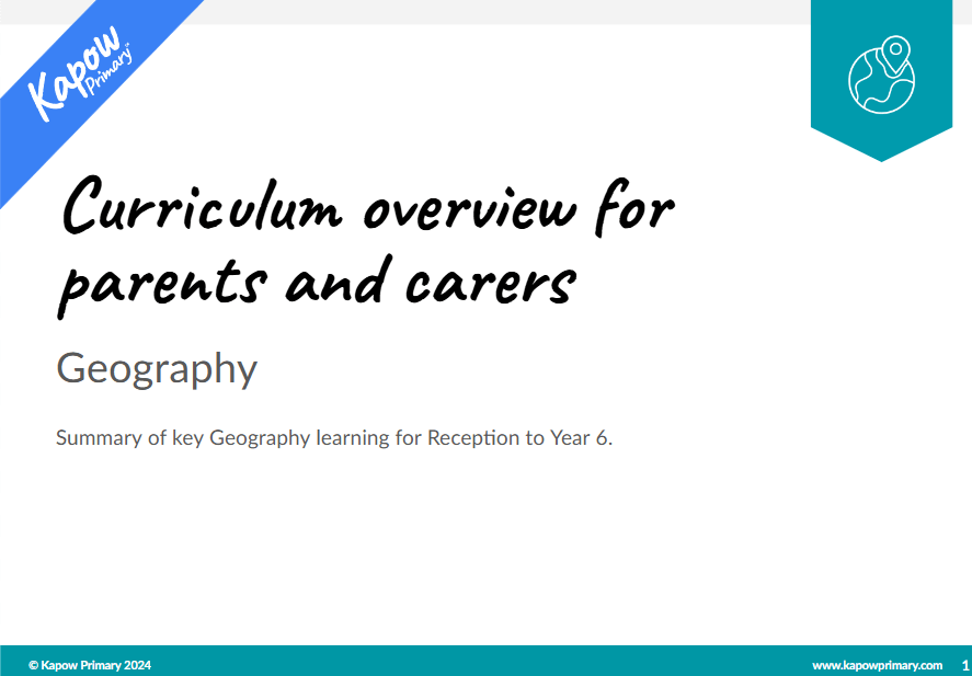 Geography: Curriculum guide for parents and carers