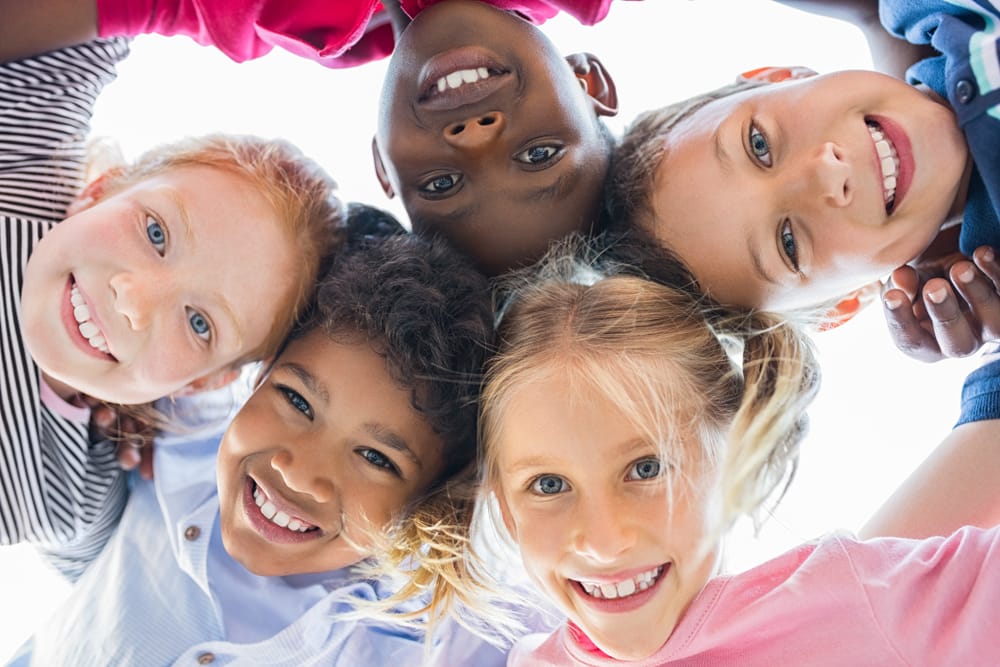 Group of smiling children