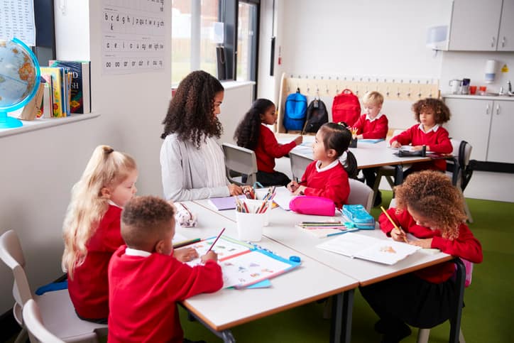 Teacher in classroom