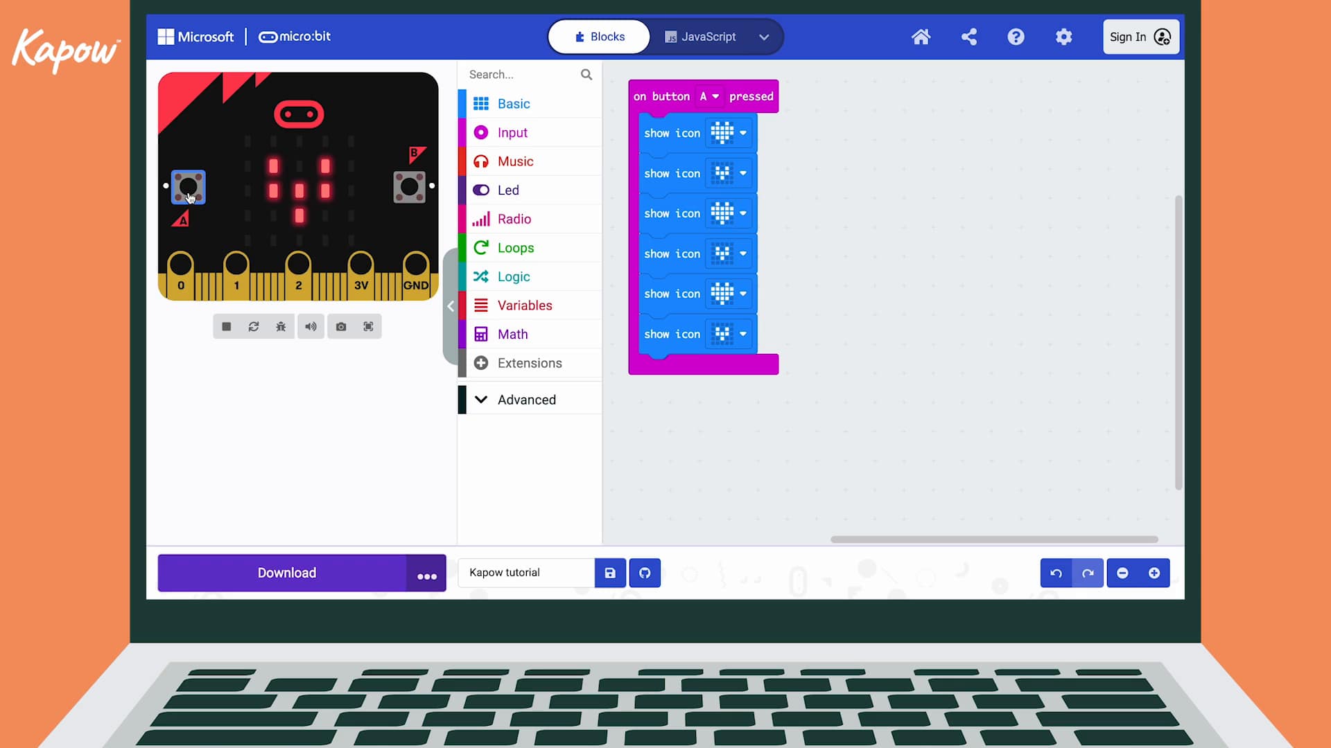 Pupil video: Building a program - Kapow Primary