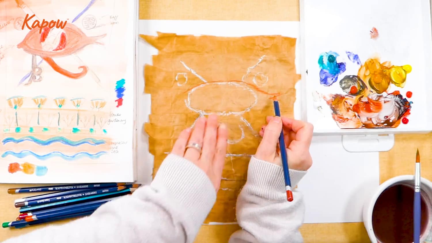Pupil video: Scroll making - Kapow Primary