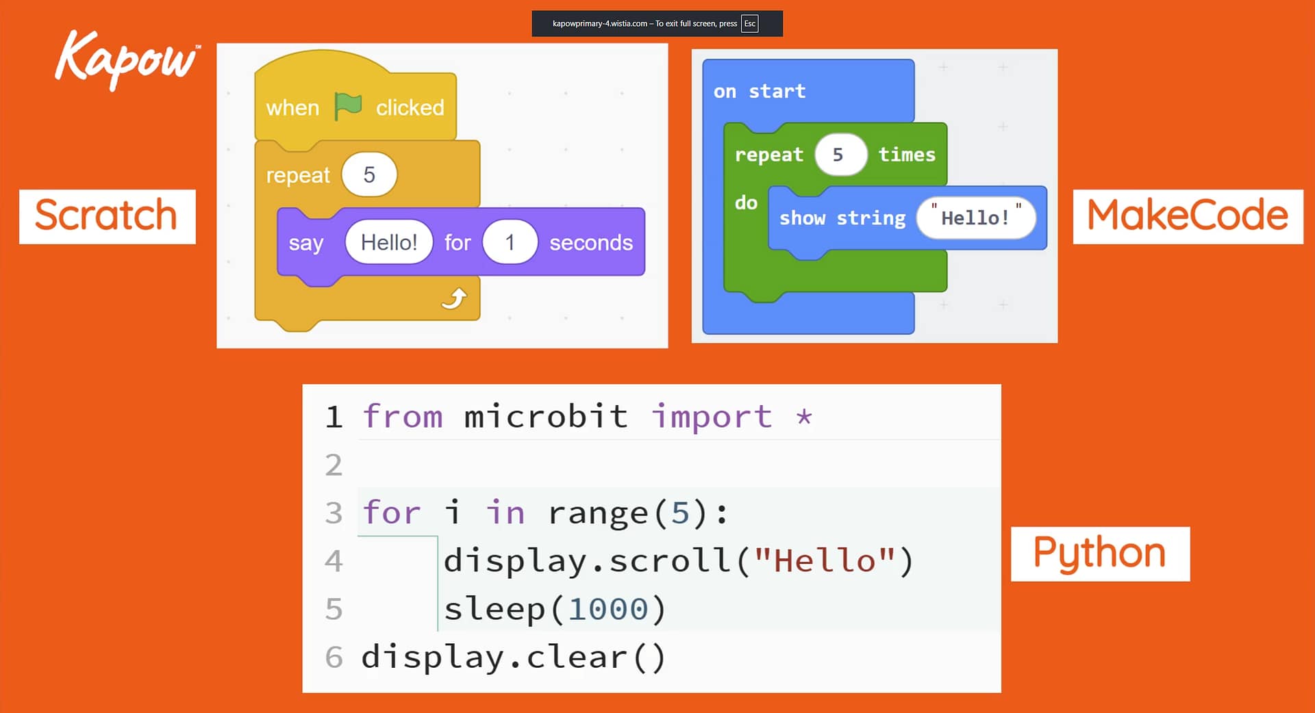Pupil video: What is Python? - Kapow Primary