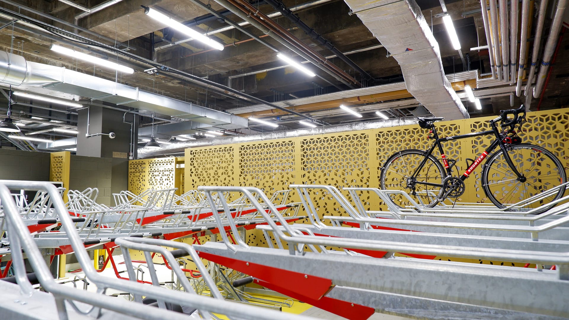 two-tier bike racks at dashwood city of london