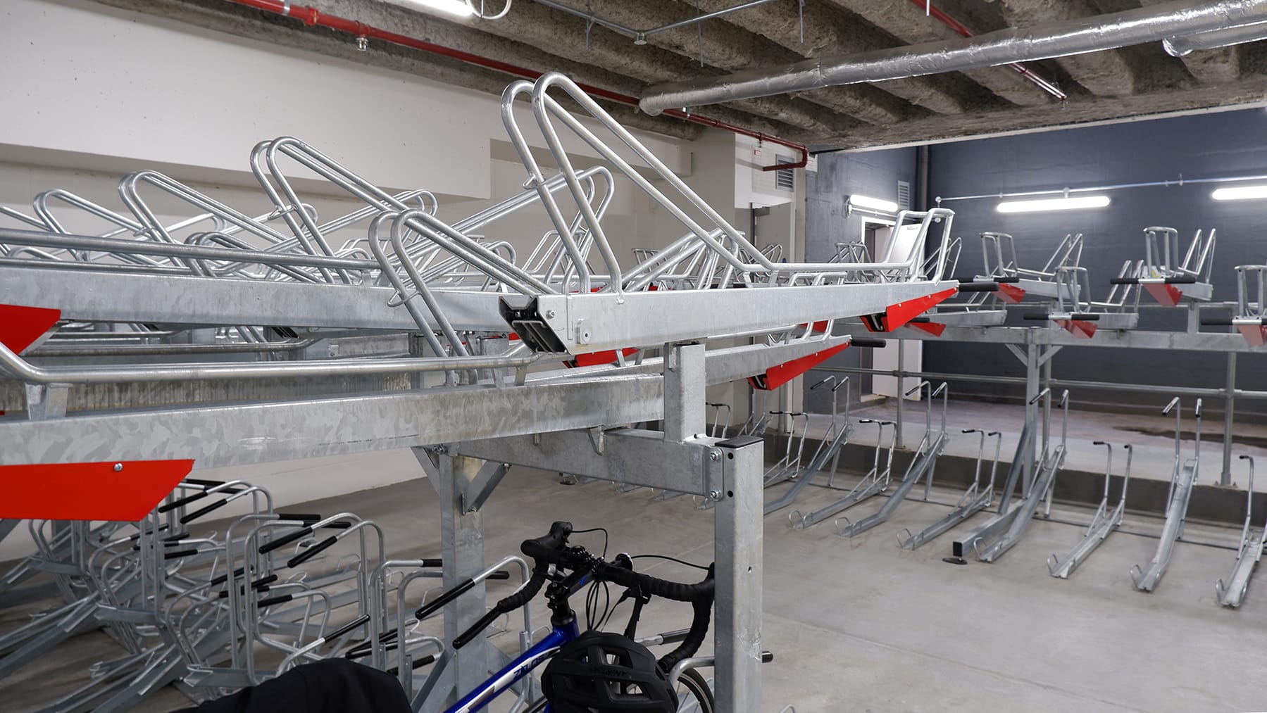 basement bike store cycle racks