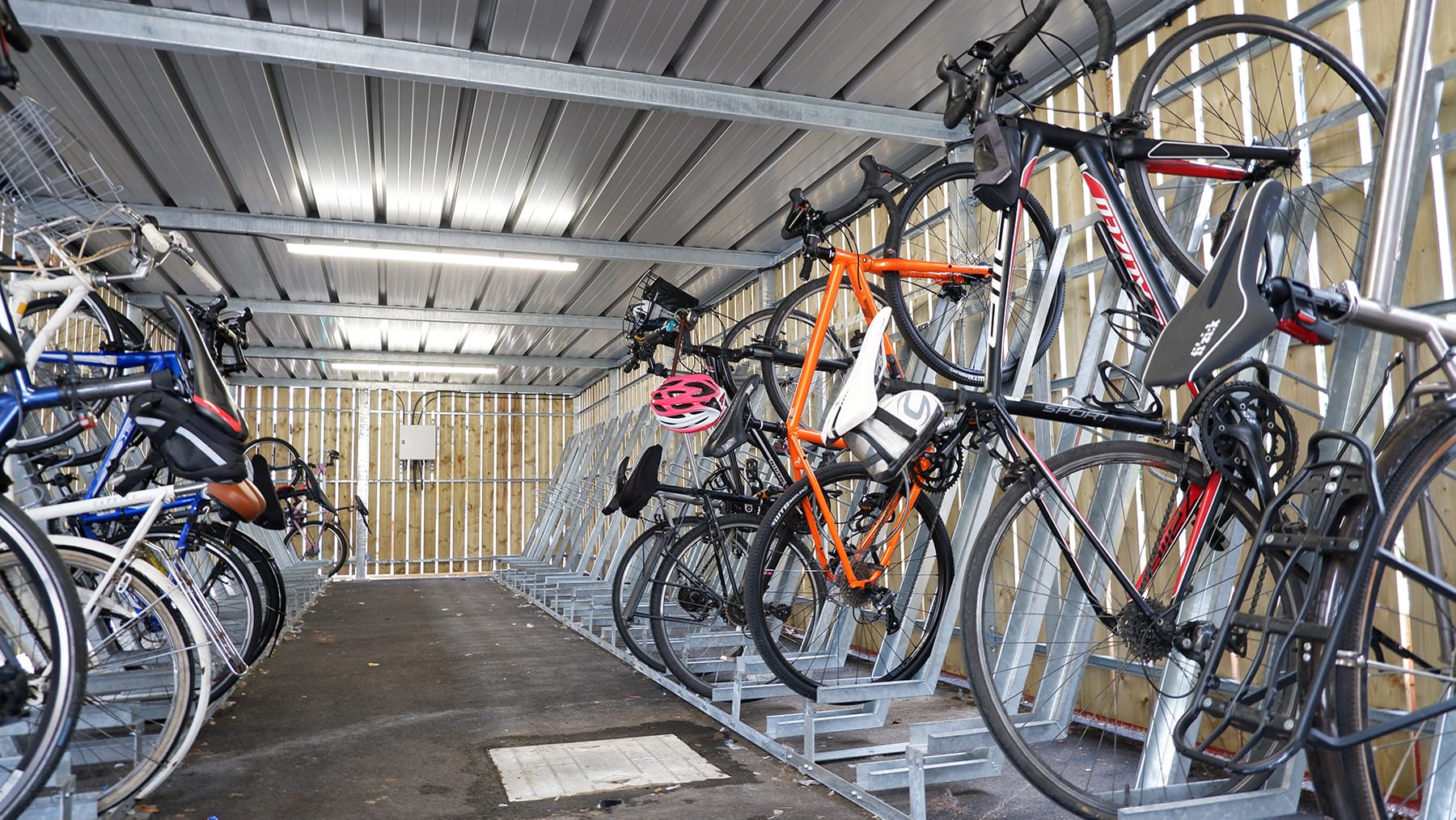 nhs kingston cycle shelter bike racks