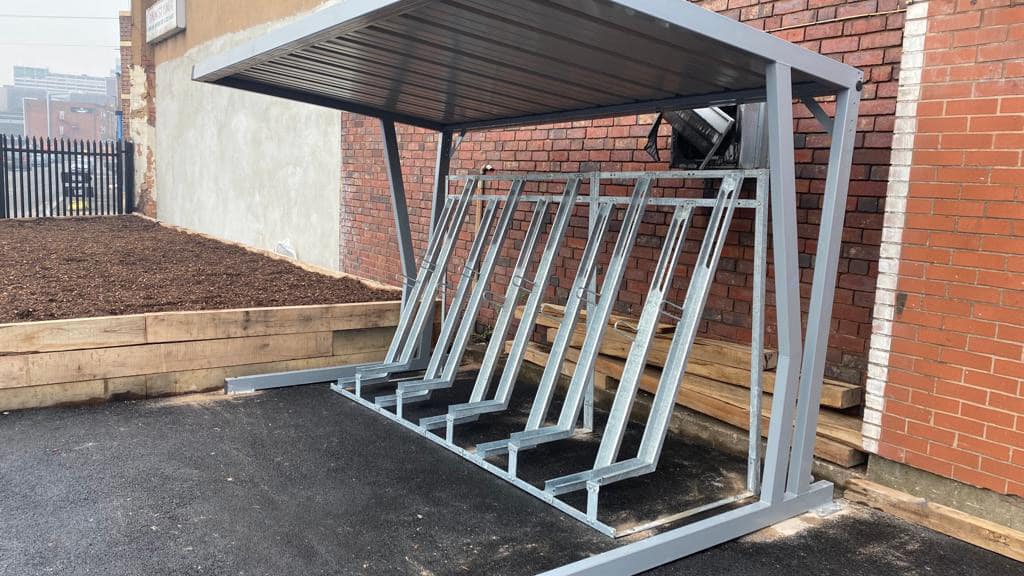 canopy steel cycle shelter