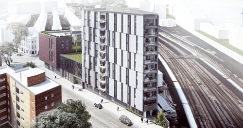 Ebury Bridge Centre cycle racks image