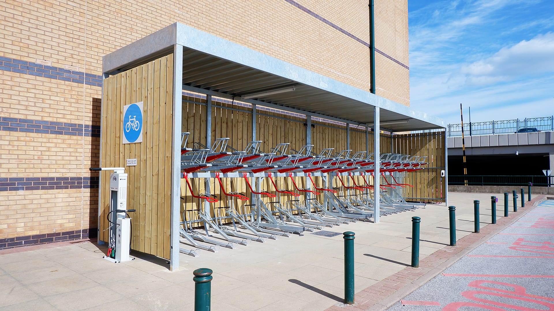 bike racks and shelter meadowhall shopping centre