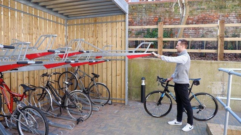 2 tier bicycle online rack