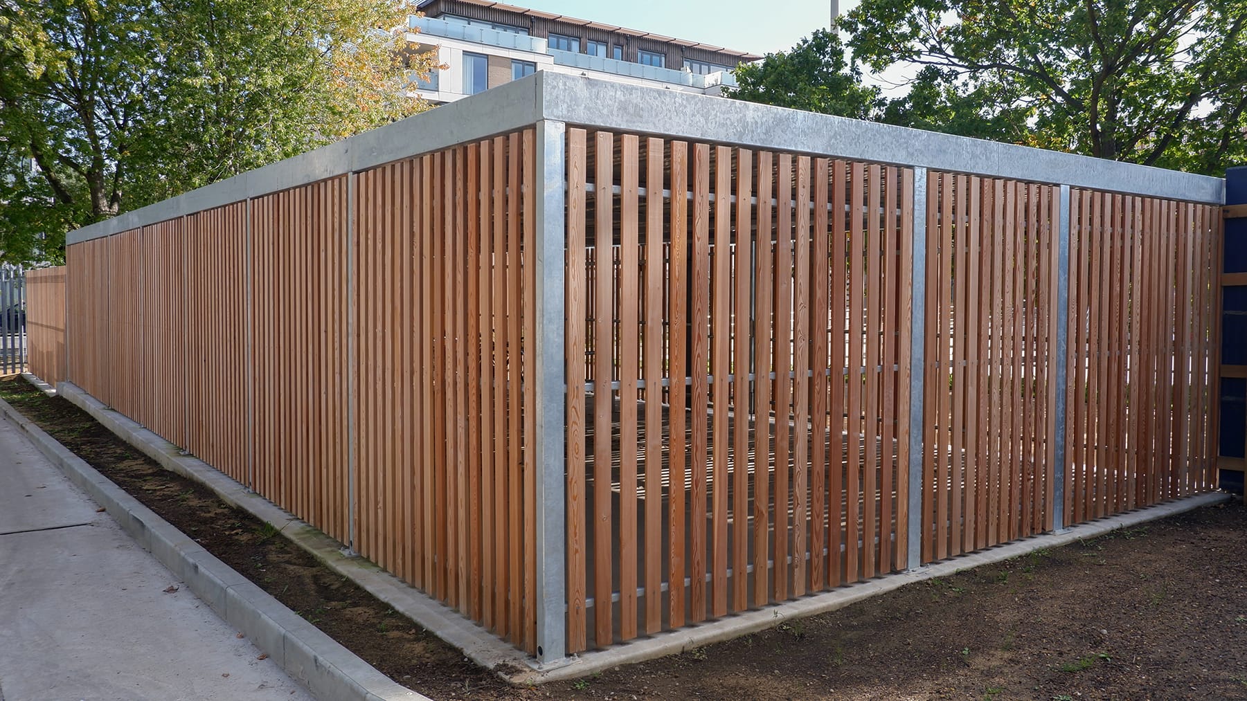 timber cubic shelter fencing tedi london