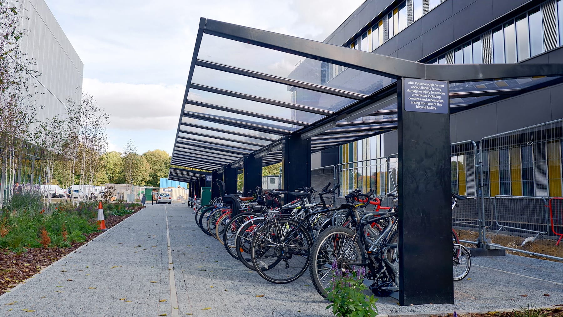 cycle canopy at university campus
