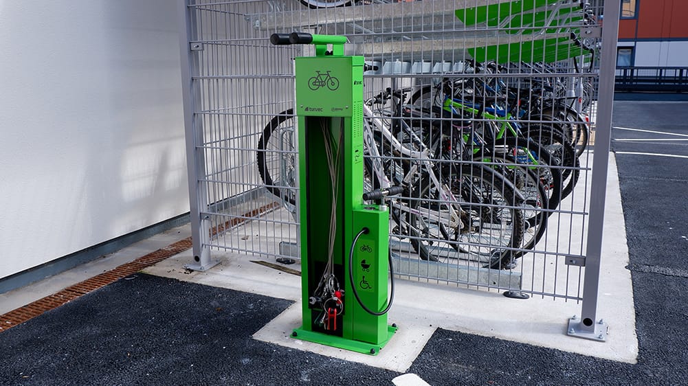 Green Bike Repair Station