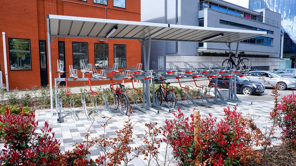 two tier cycle shelter