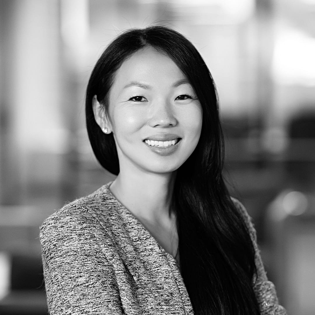 Black and white formal headshot of Lauren Din Ward.