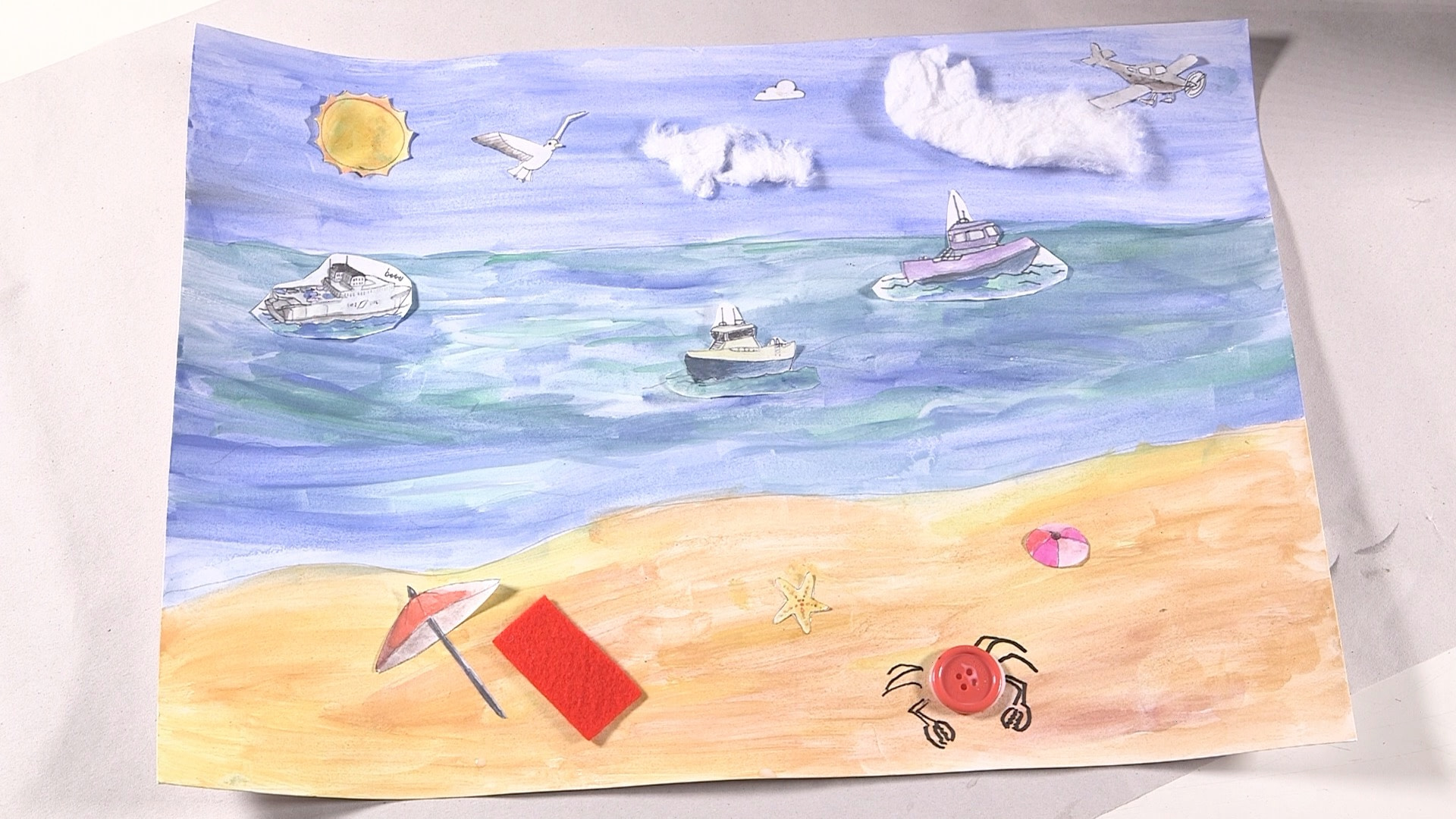 ks1-y1-landscapes-art-lesson-beach-collage-kapow-primary