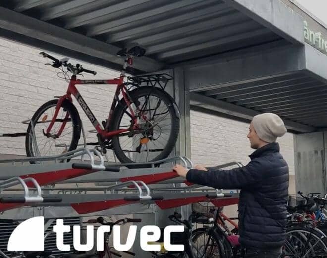 stockholm two tier bike rack