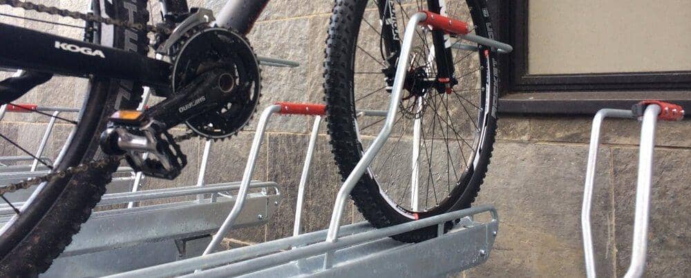 MAXXRAXX Wall Mounted Bike Rack And Workstation For 2 Bikes 