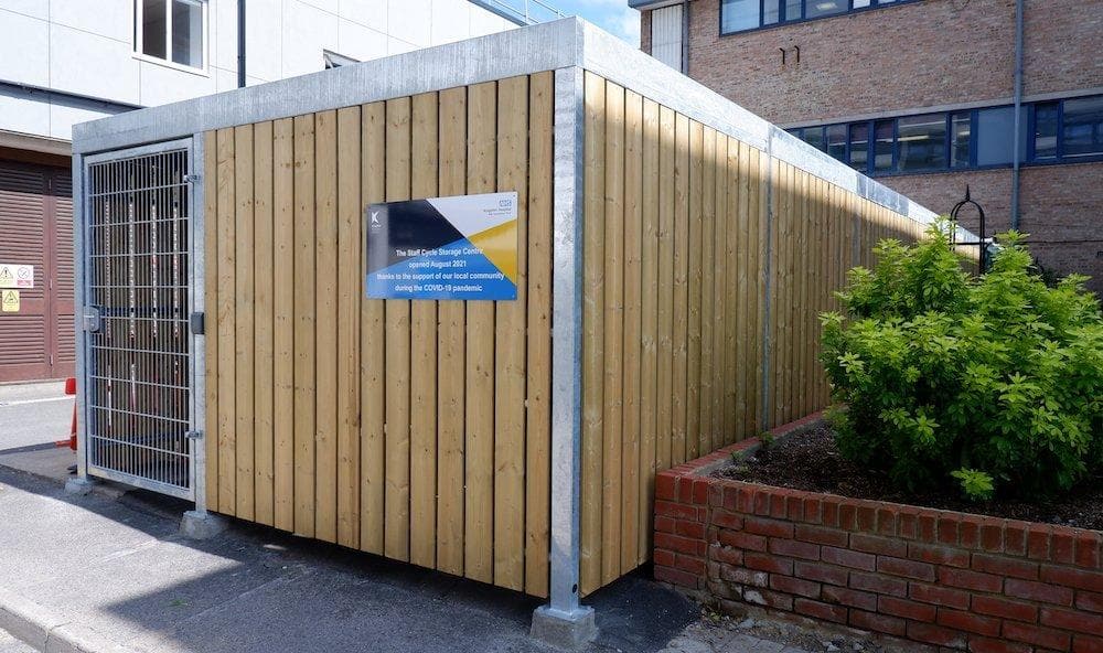 NHS cycle shelter