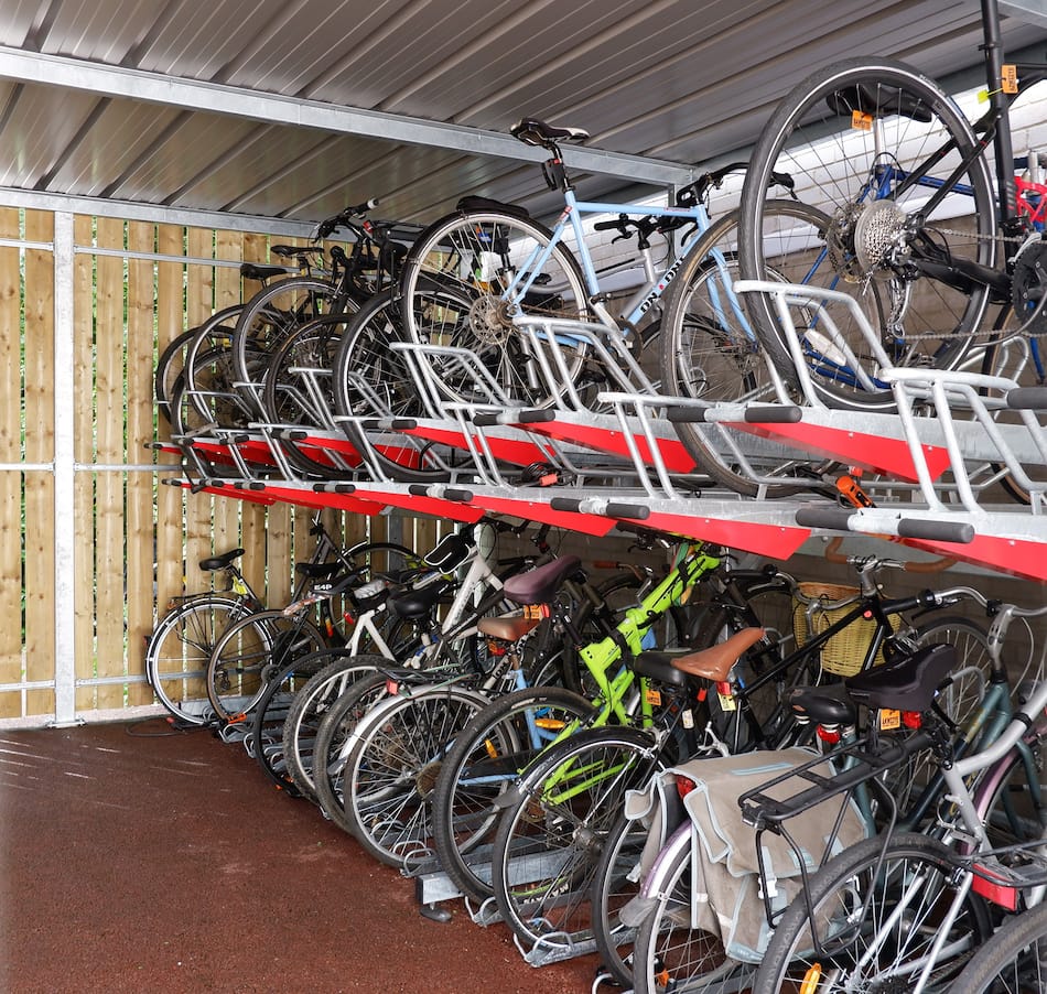 residential two-tier-bike racks