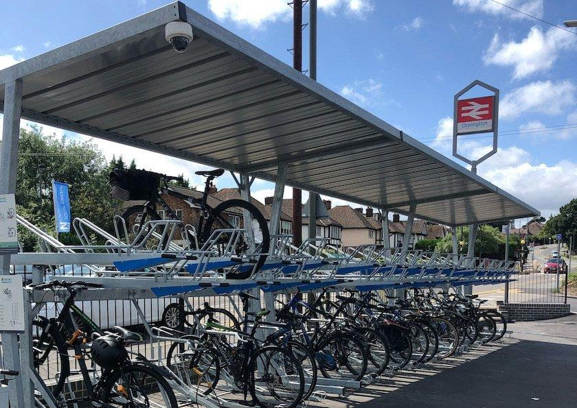 two tier cycle parking