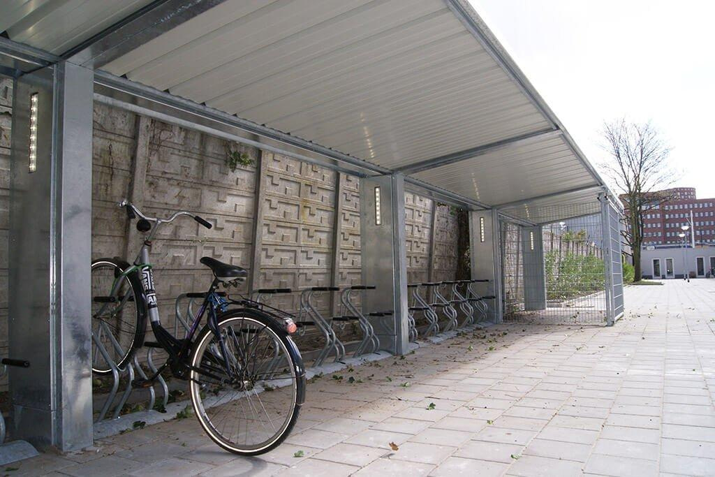 Open bike shelter