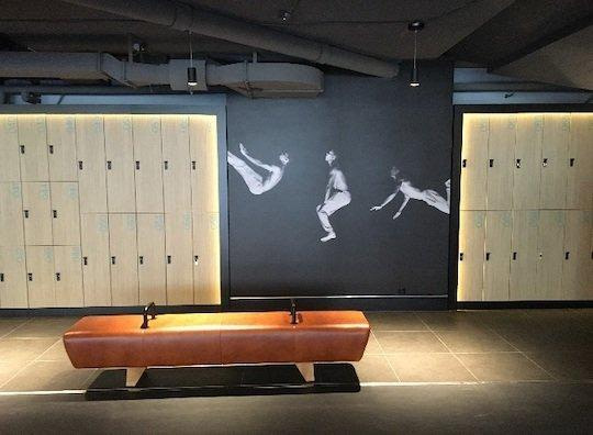 gym changing room lockers