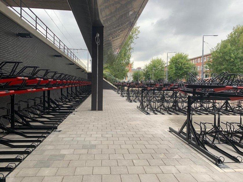 rotterdam two tier dutch bicycle parking